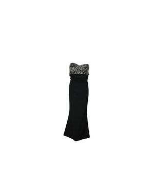 Marchesa Sequined Mermaid Gown - Black