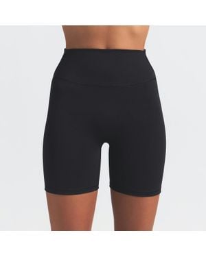 ÉTERNE High-Waisted Biker Shorts - Black