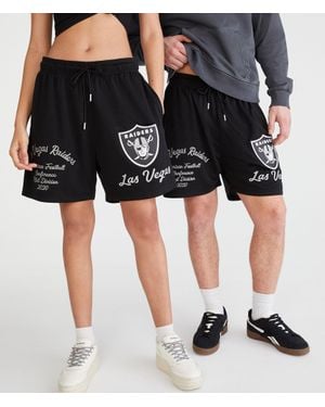 Aéropostale Las Vegas Raiders Mesh Shorts 6" - Black