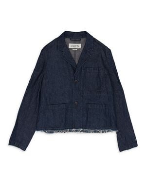 Lanvin Patch Pocket Denim Jacket - Blue