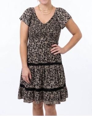 Angie High Desert Darling Floral Dress - Black