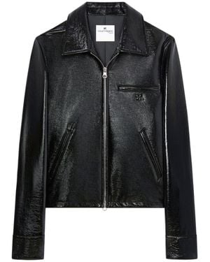 Courreges Two-Way Zip Jacket - Black