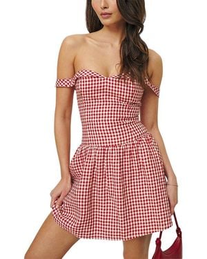 Adele Berto Linen Dress - Red