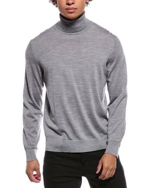 Theory Regal Wool Turtleneck Sweater - Gray