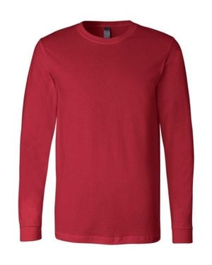 Bella Canvas Jersey Long Sleeve Tee - Red