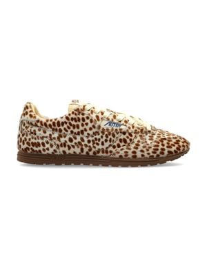 Autry Windspin Low Sneakers With Speckled Upper Wslw Yn04 - Brown