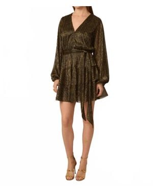 Gilner Farrar Amabel Mini Tiered Dress - Brown
