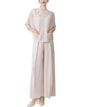 Linda Charm 2Pc Top & Pant Set - Multicolor