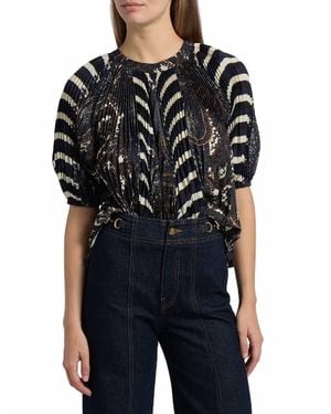 Ulla Johnson Dafne Pleated Blouse - Black