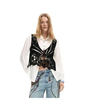 Desigual Cotton Blouse - Black