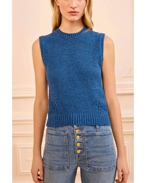 Ulla Johnson Priscilla Knit Top - Blue