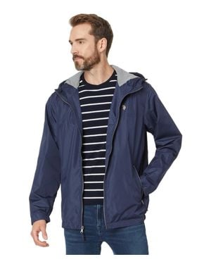 U.S. POLO ASSN. U. S. Polo Assn. Windbreaker Jacket Hooded Full Zip Gbo3065 - Blue