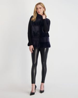 Gorski Mink Vest - Blue