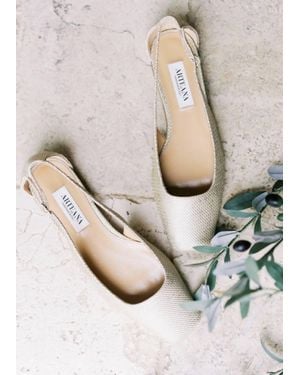 Arteana Enna Flat Slingback Flat - Natural