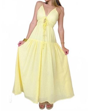Elan The Sunny Side Maxi Dress - Yellow