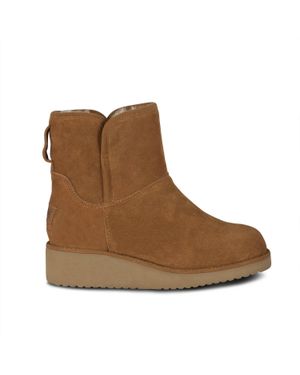 Cloud Nine Wedge Boot - Brown