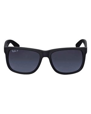 Ray-Ban Justin Classic Polarized Gradient Sunglasses Rb4165 622/T3 54 - Blue