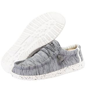 HEYDUDE Wally Stretch Shoes - Gray