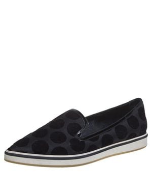 Nicholas Kirkwood Velvet And Patent Leather Pointed Toe Flats - Black