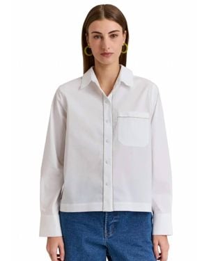 Hinson Wu Venus Long Sleeve Metallic Bead Shirt - White