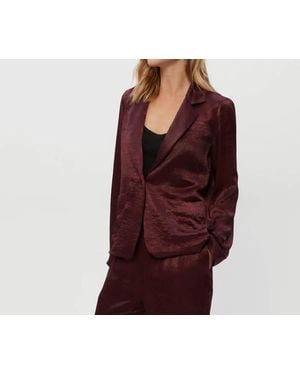 Michael Stars Paula Hammered Satin Blazer