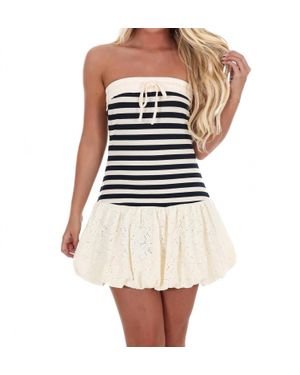 illa illa Yacht Club Lace Bubble Dress - White
