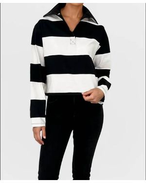 Chrldr Maryse Rugby Shirt - Black