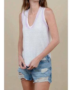 27milesmalibu Linen-Blend Gradient Tank Top - Blue