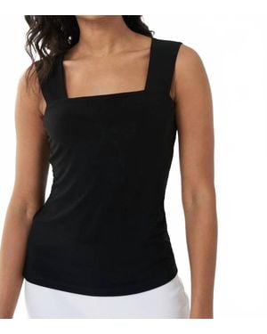 Joseph Ribkoff Square Neck Cami Top - Black