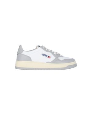 Autry Low-Top Sneakers With Light Overlays - White