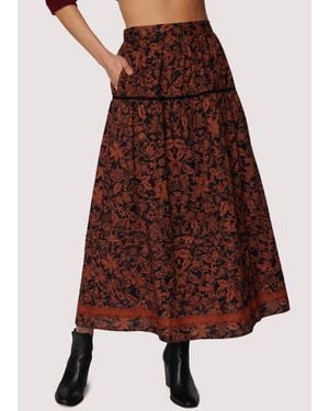 Lost + Wander Lady Siena Maxi Skirt - Brown