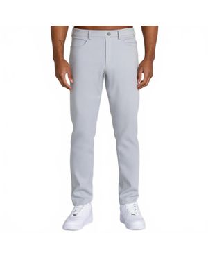 Redvanly Calvin Pull-On Chino Pants - Gray