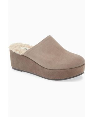 Cordani Camryn Platform Wedge Mule - Brown