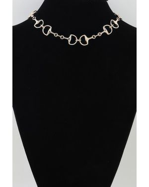 Fashnzfab Polished Toggle Chain Choker Necklace - Black
