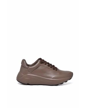 Roberto Del Carlo Leather Covered Sneakers - Brown
