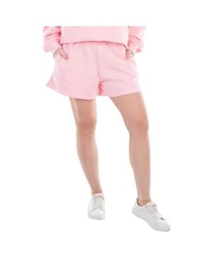 ROTATE BIRGER CHRISTENSEN Ladies Almond Blossom Sunday 6 Crystal Logo Sweatshorts - Pink