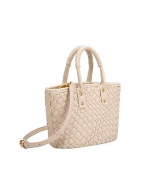 Melie Bianco Maddy Vegan Crossbody Bag - Natural