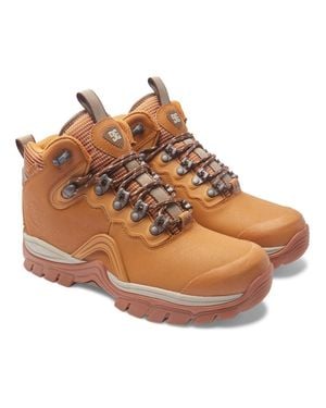 Dc Navigator Adyb100017-Wd4 Nubuck Leather Ankle Boots Jobb1117 - Brown