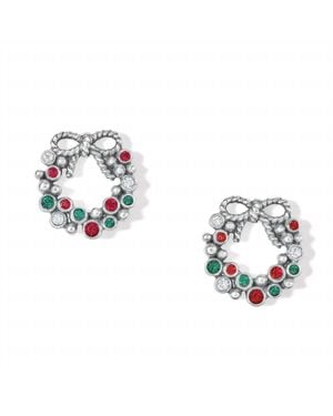 Brighton Eternal Life Wreath Mini Post Earrings - Metallic