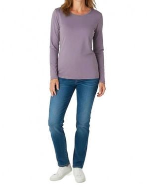 Twelve Eighty Eight Beyond The Basics Long Sleeve Crew Neck Tee - Gray