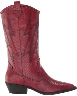 Dirty Laundry Josea Pointed Toe Western Boots - Red