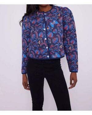 Sail To Sable Button Front Jacket - Blue