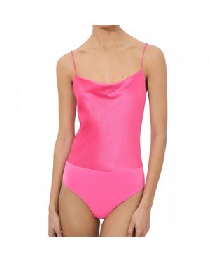 Alice + Olivia Silk Bodysuit - Pink