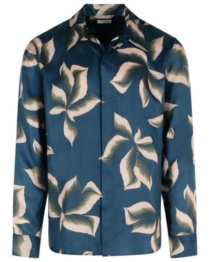 Dries Van Noten Carvies Silk Shirt - Blue