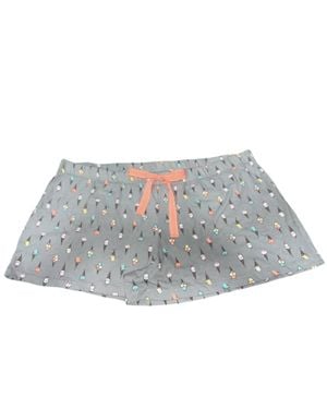 Jenni by Jennifer Moore Printed Pajama Shorts - Gray