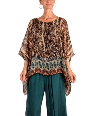Gigi Moda Seta Boho Print Kaftan - Black