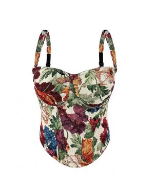 Productseeker Elegant Retro Palace-Style Tube Top - White