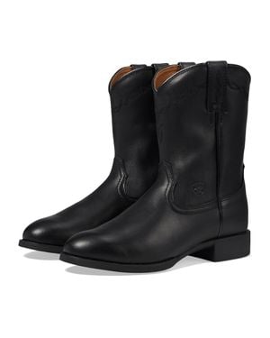 Ariat Heritage Roper 10002280 Leather Western Boots Zogg173 - Black