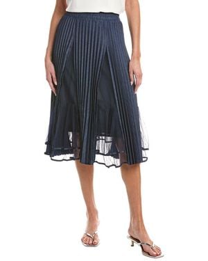 Gracia Pleated Skirt - Blue