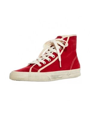 RE/DONE 90's High Top Sneakers - Red